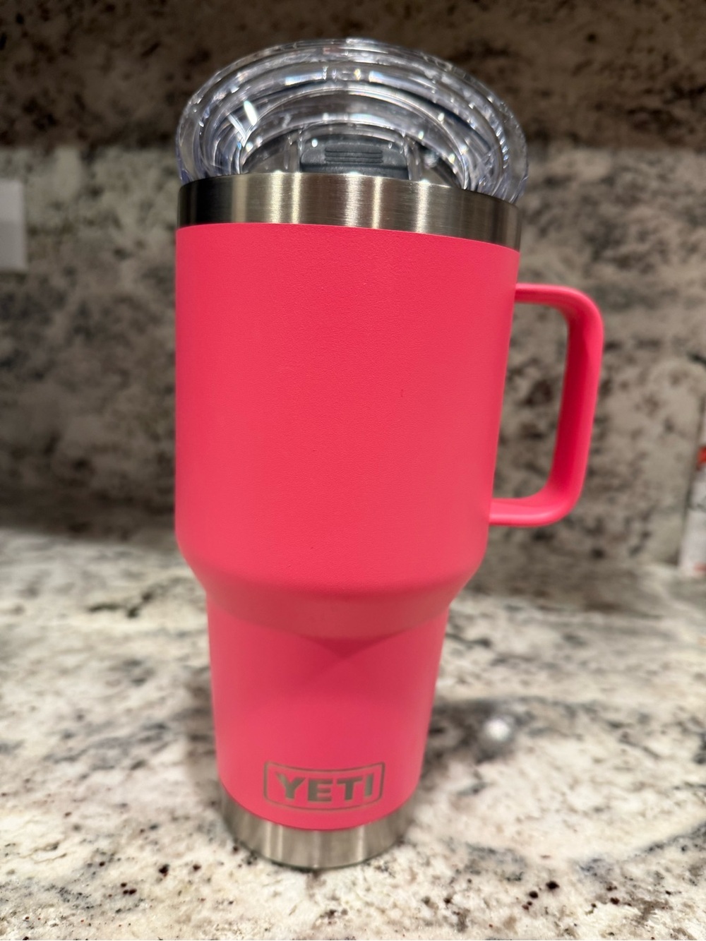 Yeti 30oz Rambler Tropical Pink with magnaslide lid NWOT
